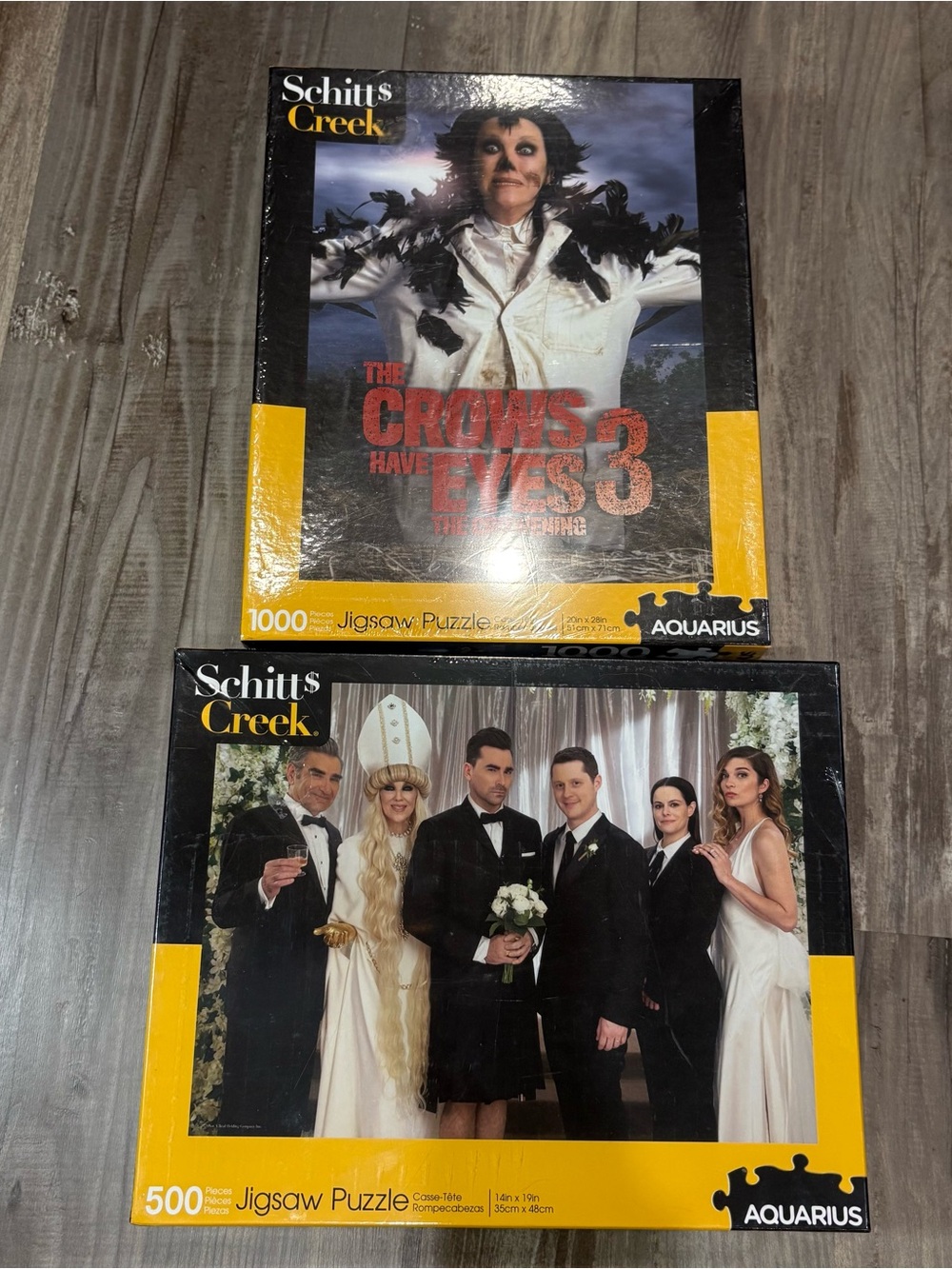 2 New/ Sealed Schitt$ Creek Jigsaw Puzzles By Aquarius Schitt’s Creek